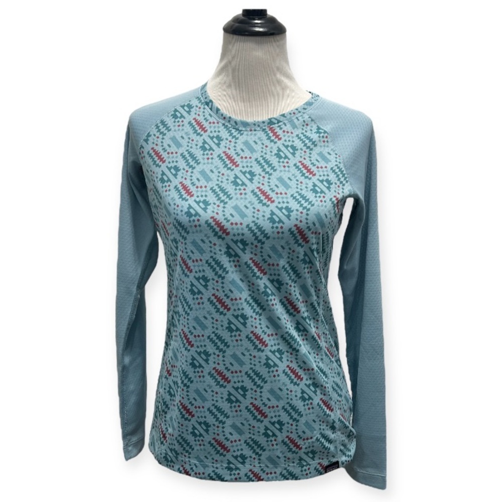 Patagonia Women's Capilene Midweight Crew Ice Fall Baselayer Size S NWT